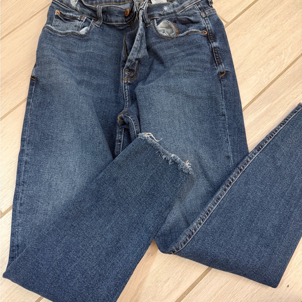 Kensie Dark Blue Straight Leg Jeans